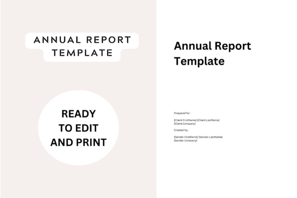 Annual Report for Domestic Profit – Graphics & Print Templates