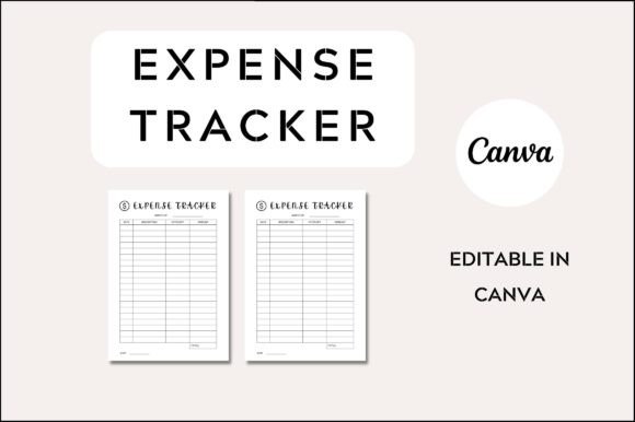Editable Expense Tracker Graphics & Graphic Templates