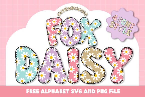 Fox Daisy Color Fonts: Whimsical Charm for Handmade Brands