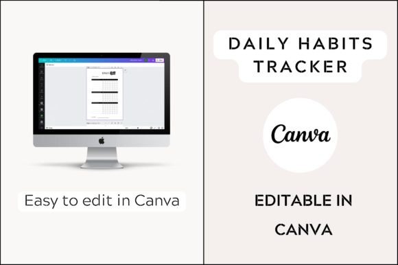 Habits Tracker Template: Graphics for Modern Branding