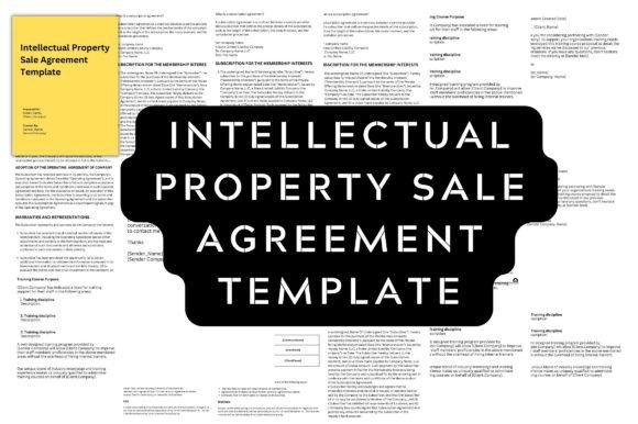 Intellectual Property Sale Contract Graphics