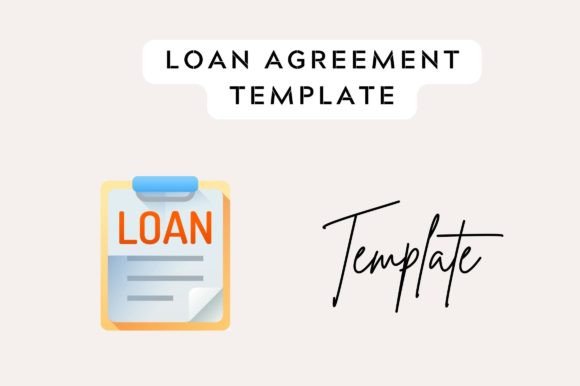 Loan Agreement Template Canva Word Graphics