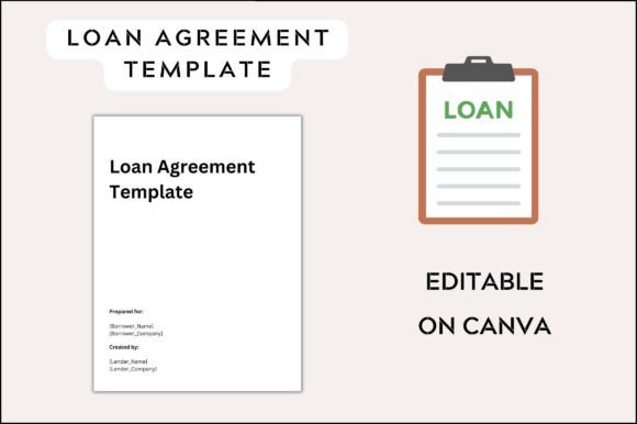 Loan Agreement Template: Graphic Templates for Real Design Work