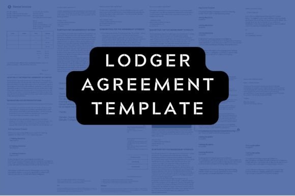 Lodger Contract Printable Agreement Graphics