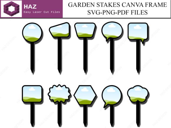 Personalised Garden Stakes Garden Tags: Graphics & Graphic Templates