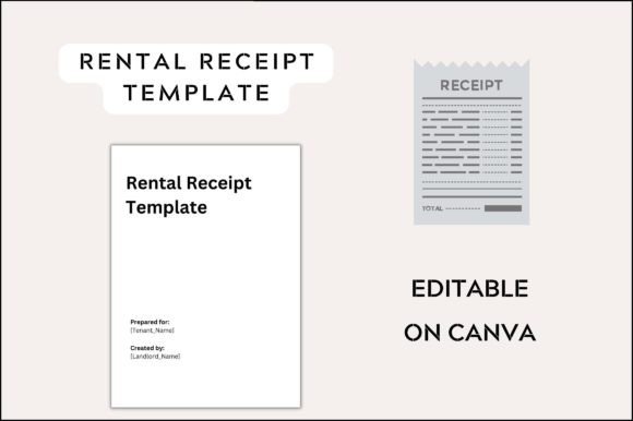 Premium Rental Receipt Template: Graphics for Professional Branding