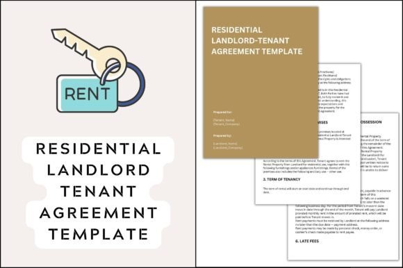 Residential Landlord Tenant Contract Graphics