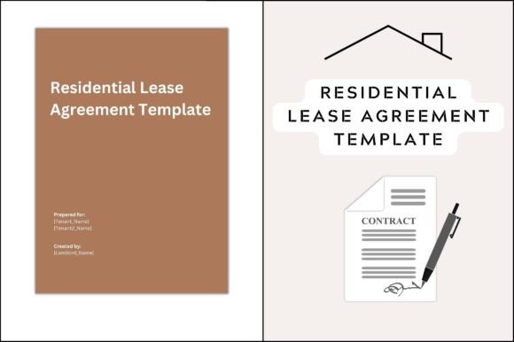 Residential Lease Agreement – 7 Pages Graphic Templates