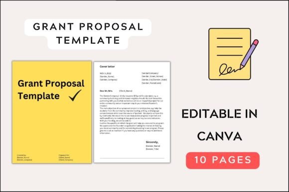 Simple Grant Proposal Template: Graphics for Impactful Branding