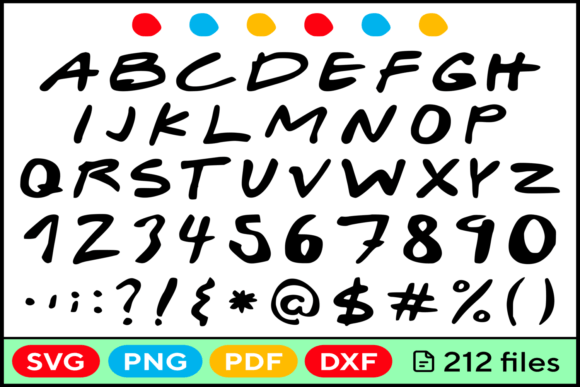 TV Series Font SVG PNG PDF DXF Graphics for Crafts