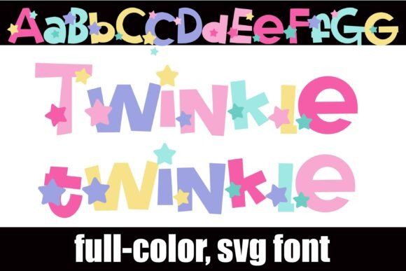 Twinkle Twinkle: A Whimsical Color Font for Handmade Brands
