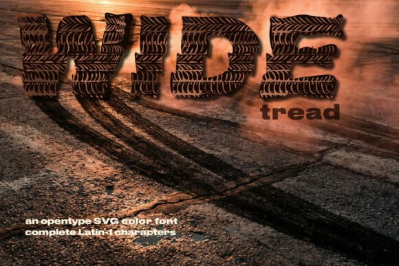 Wide Tread: A Bold Color Fonts Statement